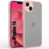 Protective Case for iPhone 14 - E.F.CONNECTION - Matte Silicone - Pink - Shockproof