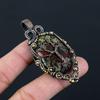 Tree Of Life Dragon Blood Jasper Gemstone Pure Copper Wire Wrapped Handmade Pendant Jewelry