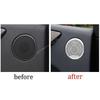 For Benz GLE GLS 2016-2018 2019 Silver Steel Inner Door Speaker Sound Cover Trim