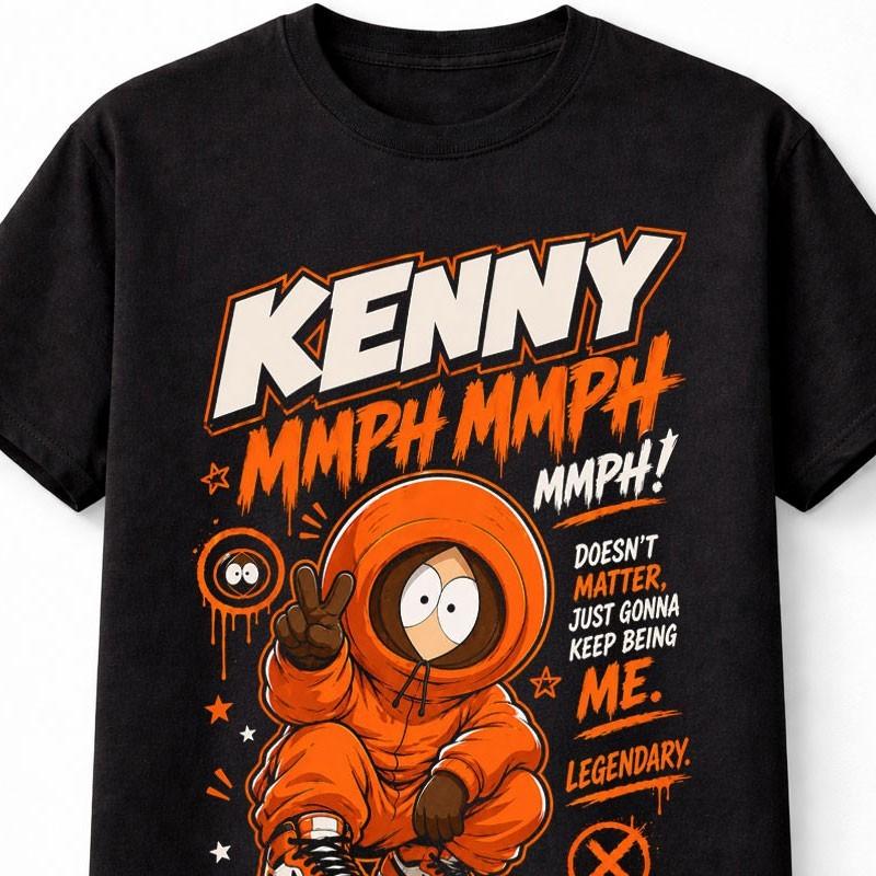 South Park Kenny McCormick Graphic Tee Funny Cartoon Unisex TShirt