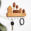 Rabbit Key Hook Rack Solid Wood Coat Rack Entryway Organizer Decorative Hook  Housewarming Gift