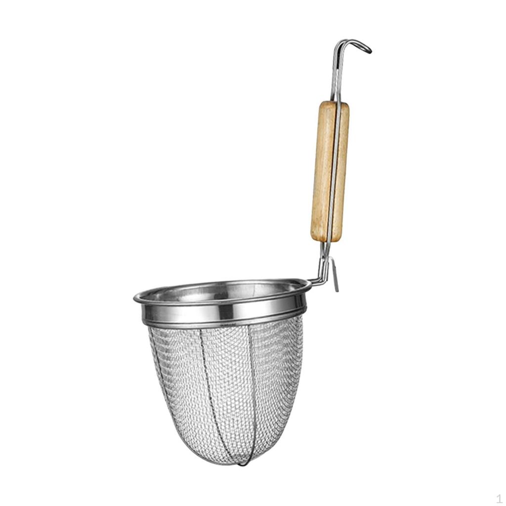 Deep Fryer Basket Pasta Noodle Strainer Mesh Food Dumpling for Onion Rings