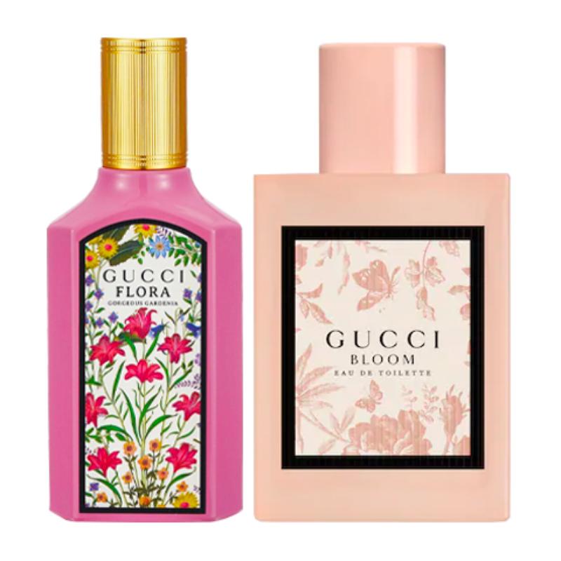 Gucci Bloom Eau De Toilette With Gucci Flora Gorgeous Gardenia Eau De Parfum Sample Set