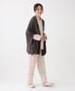 Afternoon Tea Living Waffle Knit Dark Top Cardigan, Gray, Pajama/Loungewear