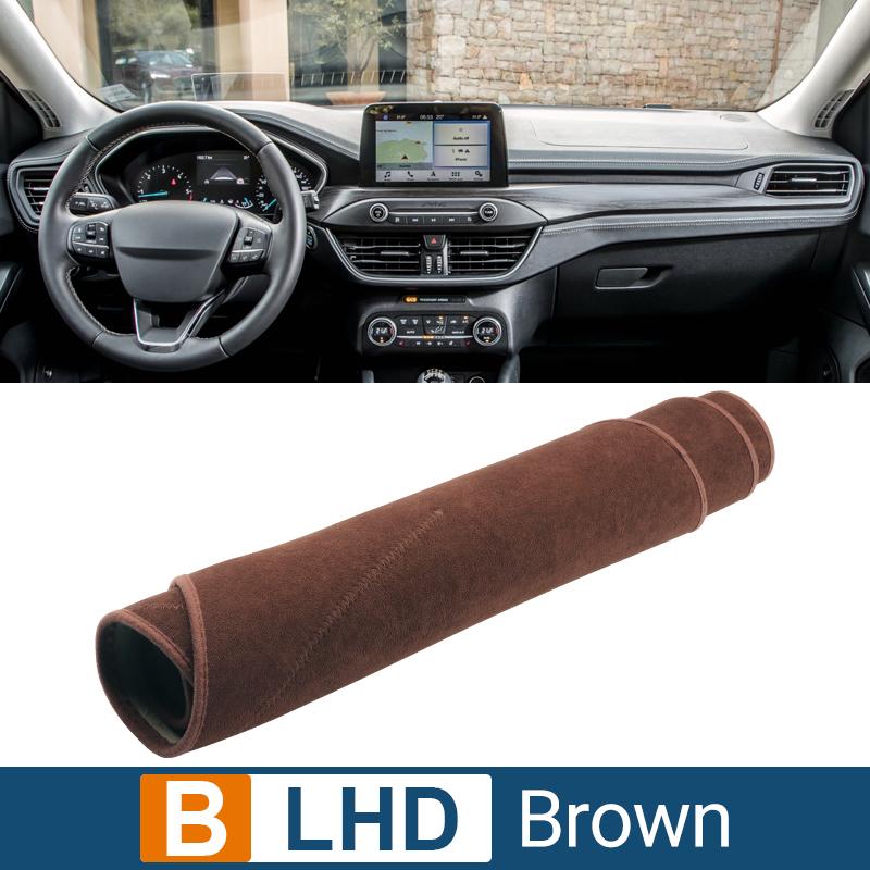 Автомобильные аксессуары для Ford Focus MK4 ST 2018 2019 2020 2021 2022 2023 Чехол на приборную панель, защитный коврик от света, анти-УФ-излучения, нескользящий коврик