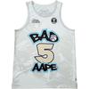 Баскетбольная дышащая спортивная майка Li Ning X Aape Collaboration Anti-Five Series, мужские майки, белый камуфляж AAYT987-2