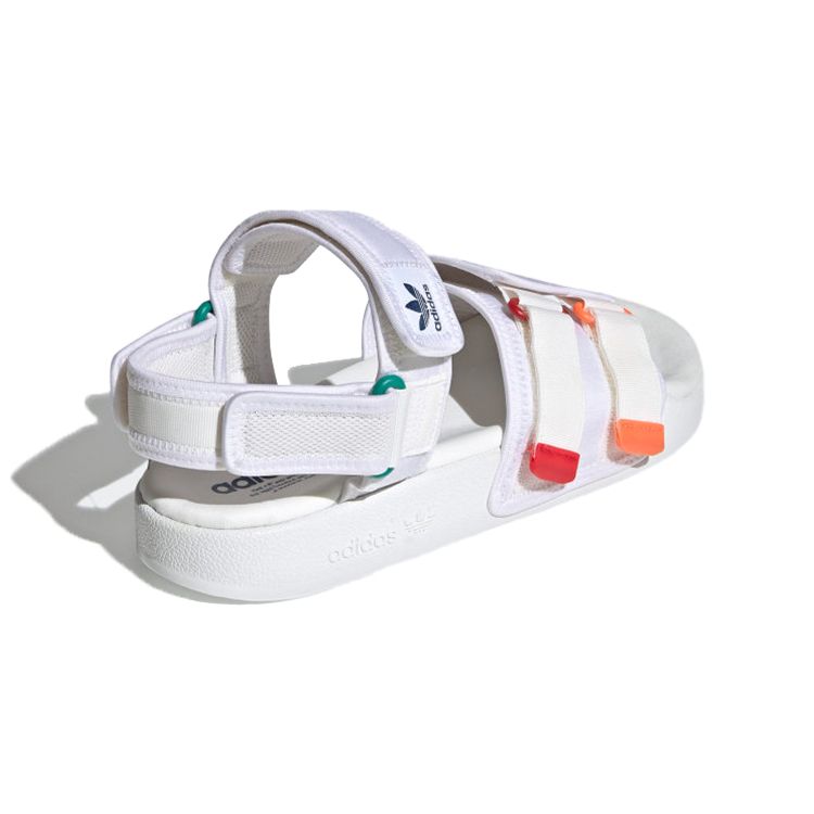 Adidas Adilette Sandal 4.0 White Scarlet True Orange Кроссовки унисекс Core-White GZ8828