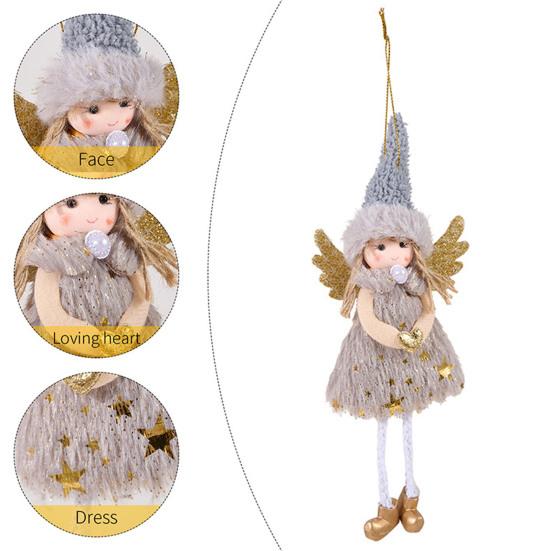 Рождественское украшение на елку Олень Ангел Кукла Дизайн Подвесное украшение Вечеринка Дом