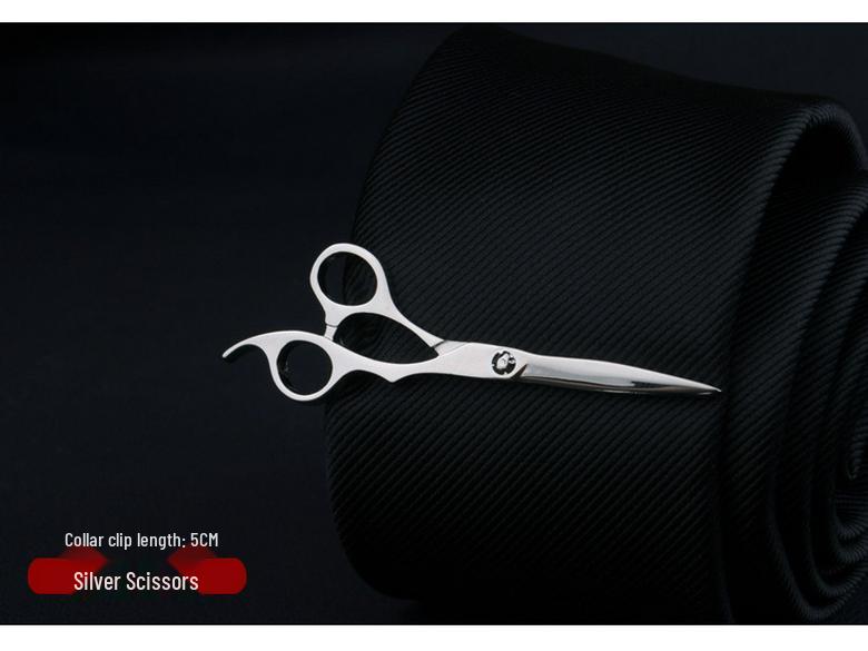 Мужской серебряный зажим для галстука: Элегантный бизнес-аксессуар