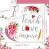"Teach Love Inspire" Heart Paperweight - Versatile Teacher Gift for All Occasions