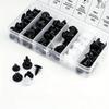 100pcs Plastic Universal Car Fastener Clips - 6 Different Types For Secure Fastening