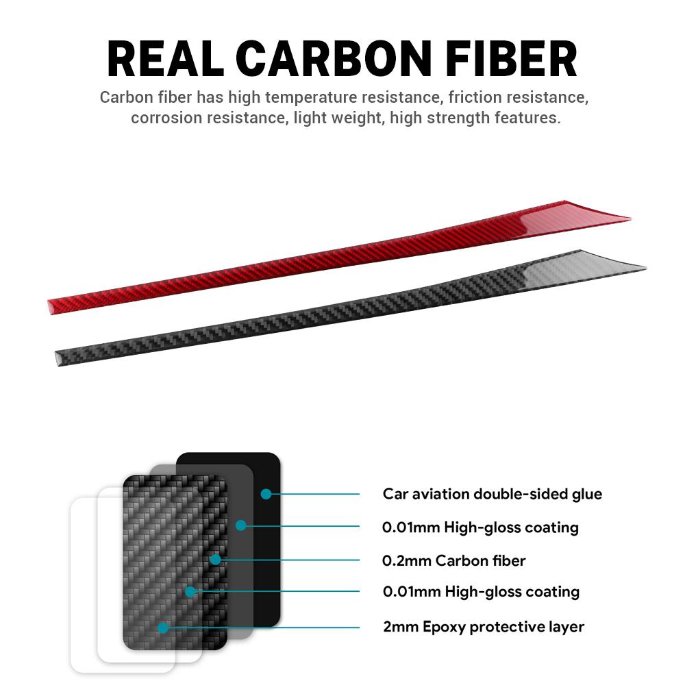 Carbon Fiber Style Interior Moulding for Subaru BRZ Toyota GT86 2012-2020 LHD RHD Dashboard Strip