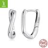 Staggered Geometric Ear Buckle Full Body Silver Simple Premium S925 Sterling Silver Earrings Earrings