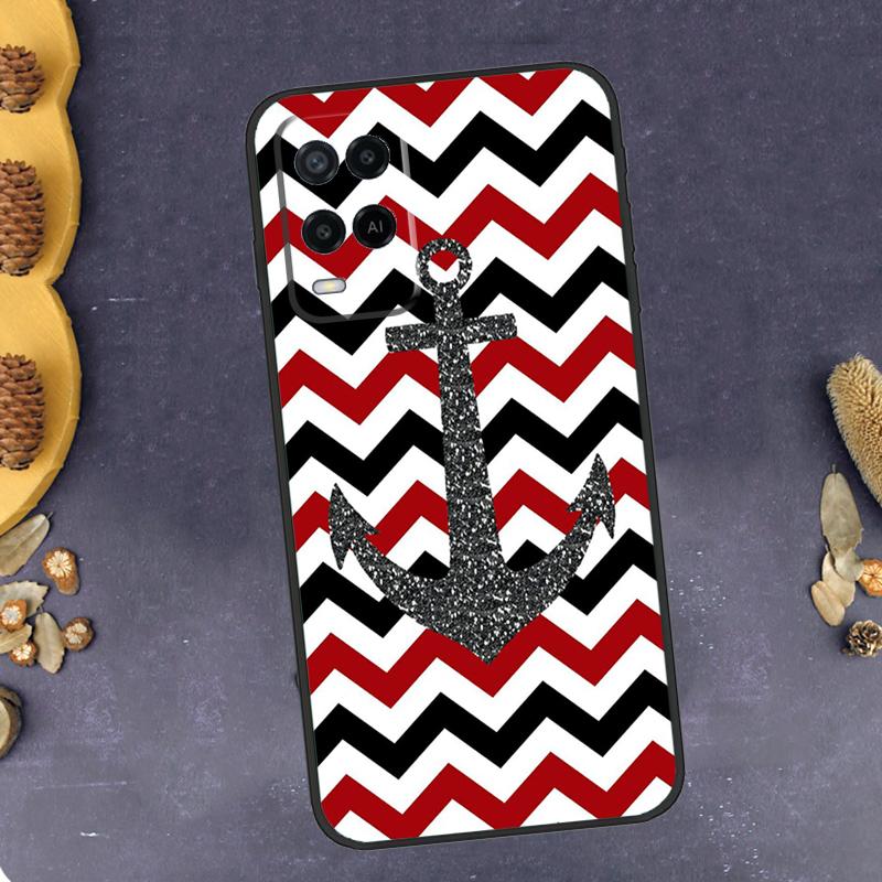 Nautical Anchor Boat Sea Phone Case For Oppo A94 A74 A54 A15 A18 A38 A58 A78 A98 A40 A60 A80 A16 A76 A96 A57S A17 A77