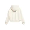 Li Ning Sports Lifestyle Series Hooded Solid Color Pullover Long Sleeve Sweatshirt Women Sweatshirt Off-White AWDU044-1