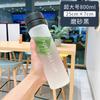 Large Capacity Sport Water Bottle With Tea Infuser Men Women Students Portable BPA-Free PC Cup 600ml 800ml