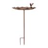 Elegant Outdoor Garden Bird Feeder With Rust Resistant Iron Design Winterproof Watering Station Suitable for Wild Birds