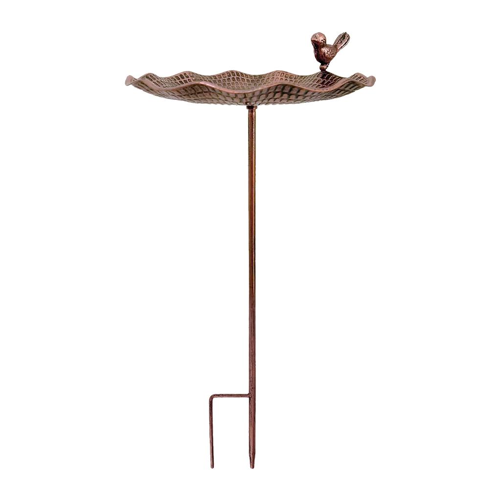 Elegant Outdoor Garden Bird Feeder With Rust Resistant Iron Design Winterproof Watering Station Suitable for Wild Birds