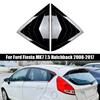 1 Pair Plastic Rear Door Glass Shutter Louver Cover Trim For Ford Fiesta MK7 7.5 2008-17 Parts Accessories