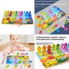 Childrens Fishing Wooden Logarithmic Board Letter Shape Pairing Toy Learning For