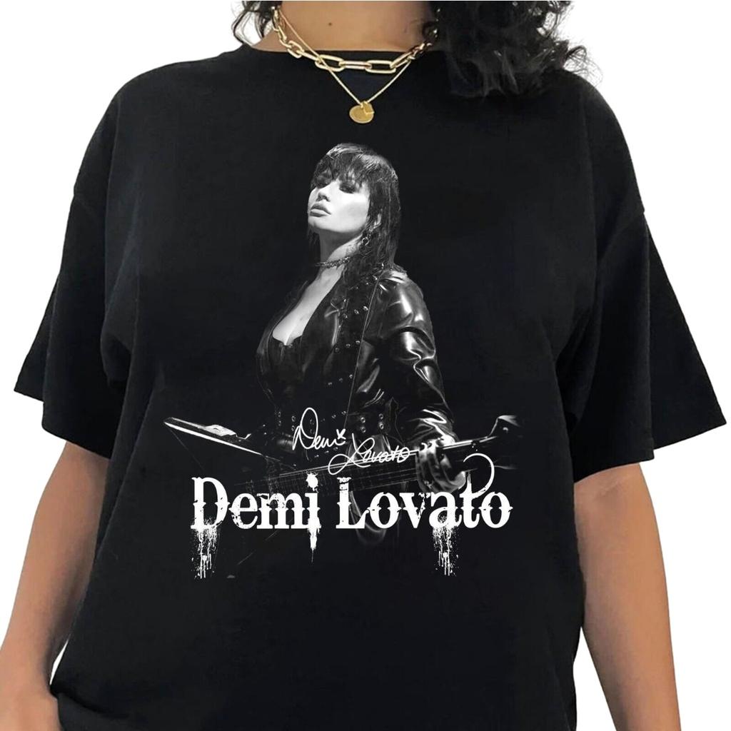Popular Demi Lovato Singer Signature Rare Men's T Shirt