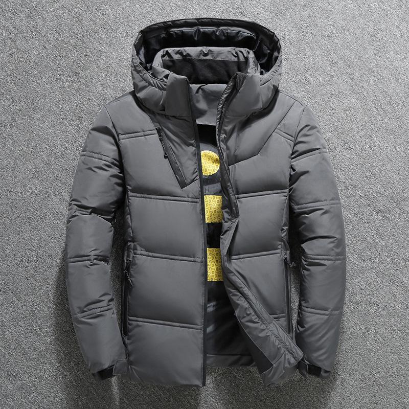 Мужская зимняя хлопковая куртка больших размеров со съемным капюшоном – Стильная, теплая, утолщенная, трансграничная спортивная одежда для улицы