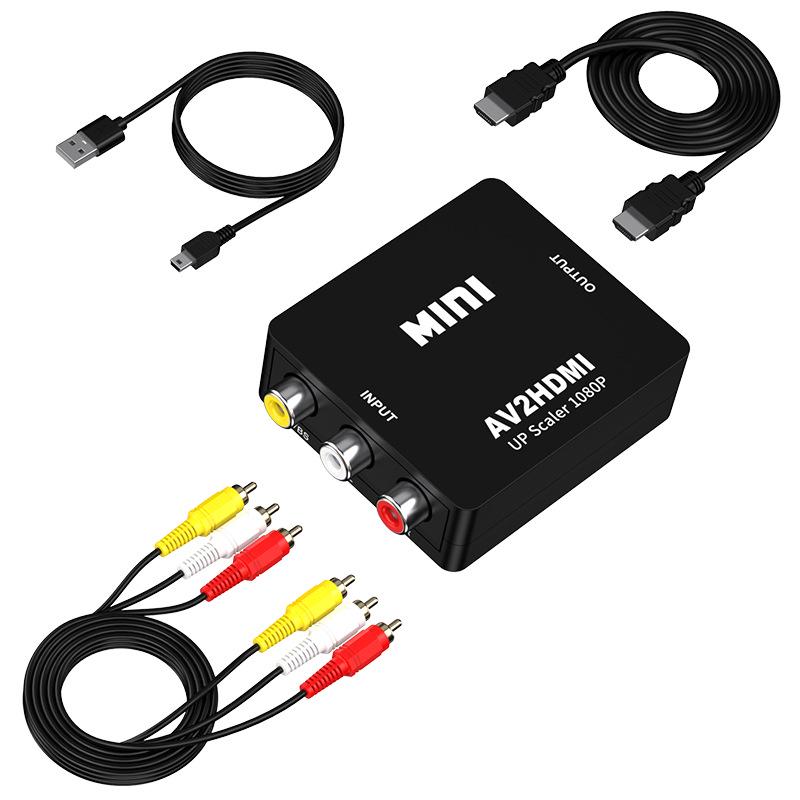 Конвертер Sanlian 1080P RCA в HDMI для трансграничных AV-приставок, игровых приставок и ТВ-приставок