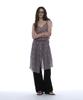 Partimento Woman Floral Pleated Sheer Midi Dress_Black