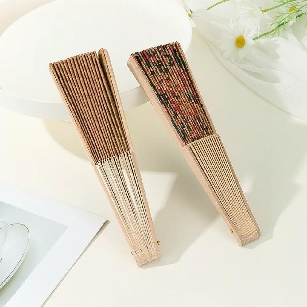 Portable Folding Fan Vintage Chinese Style Fan Fashionable Hand Held Fan Wedding