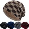 Unisex Unisex Winter Hat Gingham Design Elements For Men Women Warm Ski Beanie Cap Casual Decor Winter Knitted Hats
