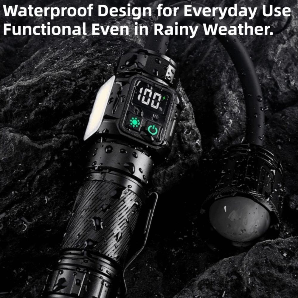 Portable Pocket Camping Light High Power Zooming Strong Flashlight Auto Repair