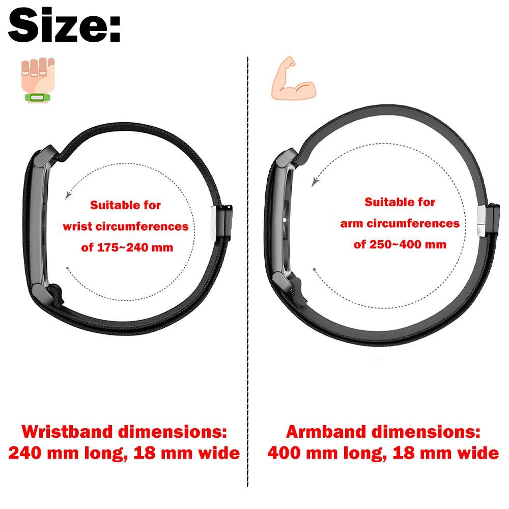 Новый плетеный нейлоновый ремешок на бицепс 2 шт. для Google Fitbit Air Strap Запасной ремешок для фитнес-трекера Магнитный для Google Fitbit Air Band
