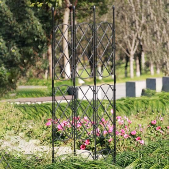 1 комплект практичной антикоррозийной стойки для восхождения на растения, стабильной регулируемой металлической стойки для экрана для растений для сада