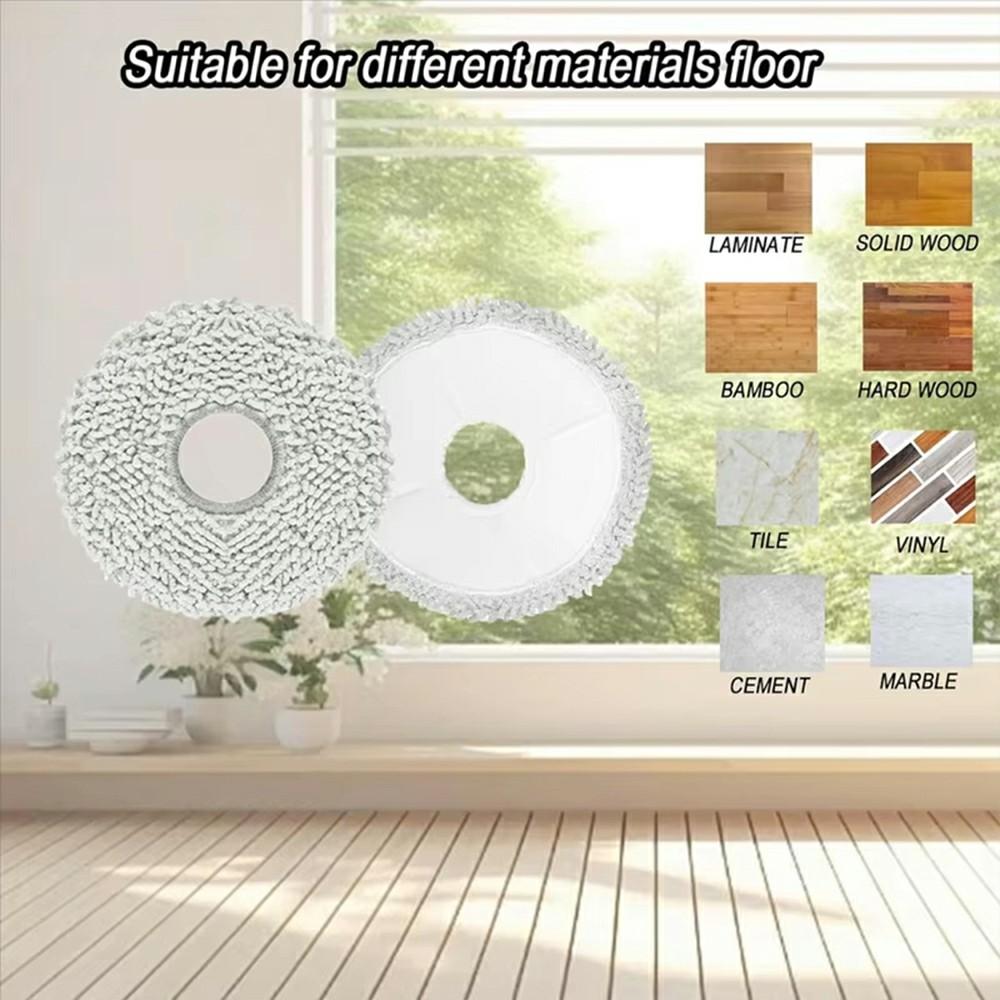 For Roborock P10/P10 Pro/P10S Pro/P10S Pro+/G20S Ultra/Dreame S10/S10 Pro/S10+ Mop Cloth Robot Vacuum Cleaner Replacement Cleaning Pad