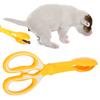 Pet Portable Scissor Dog Cat Pooper Scooper Clamp Pet Waste Cleaner Outdoor Pet SuppliesYellow
