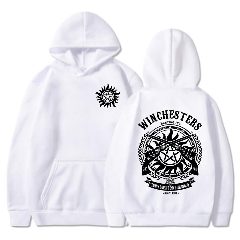 NEW Supernatural Printed Hoodie Women Men Fashion Autumn Winter Warm Sweatshirt Hip Hop Harajuku Streetwear Long Sleeve Pullover