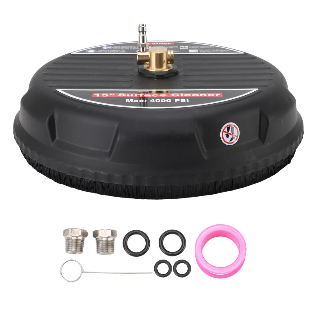 15-дюймовая мойка высокого давления для очистки пола, 2 сменные насадки, 14-дюймовый быстросъемный штекер, 4000 PSI для пола