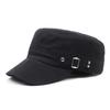 Унисекс washed cotton army cap – Регулируемая кепка-восьмиклинка с плоским козырьком для мужчин и женщин на лето и осень