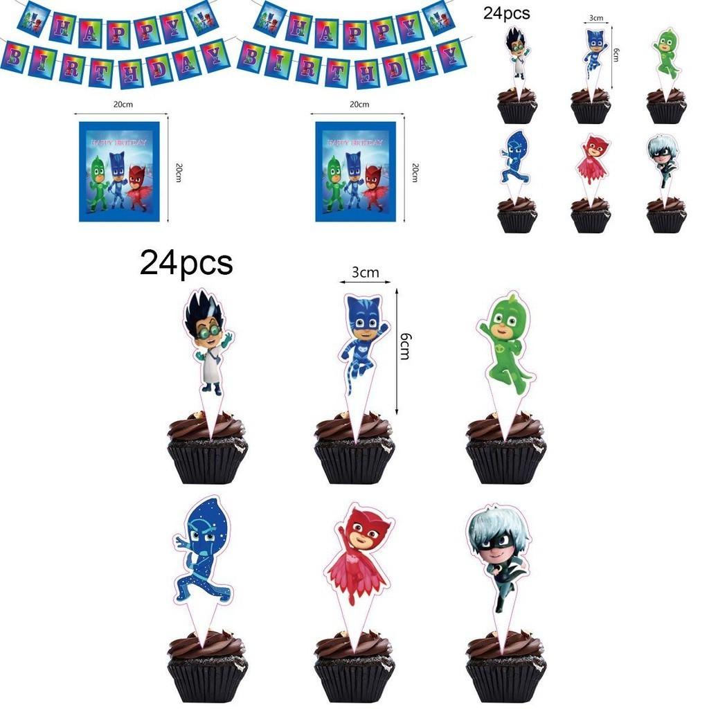 Vibrant Pj Masks Theme Birthday Party Supplies To Enhance Celebration Atmosphere