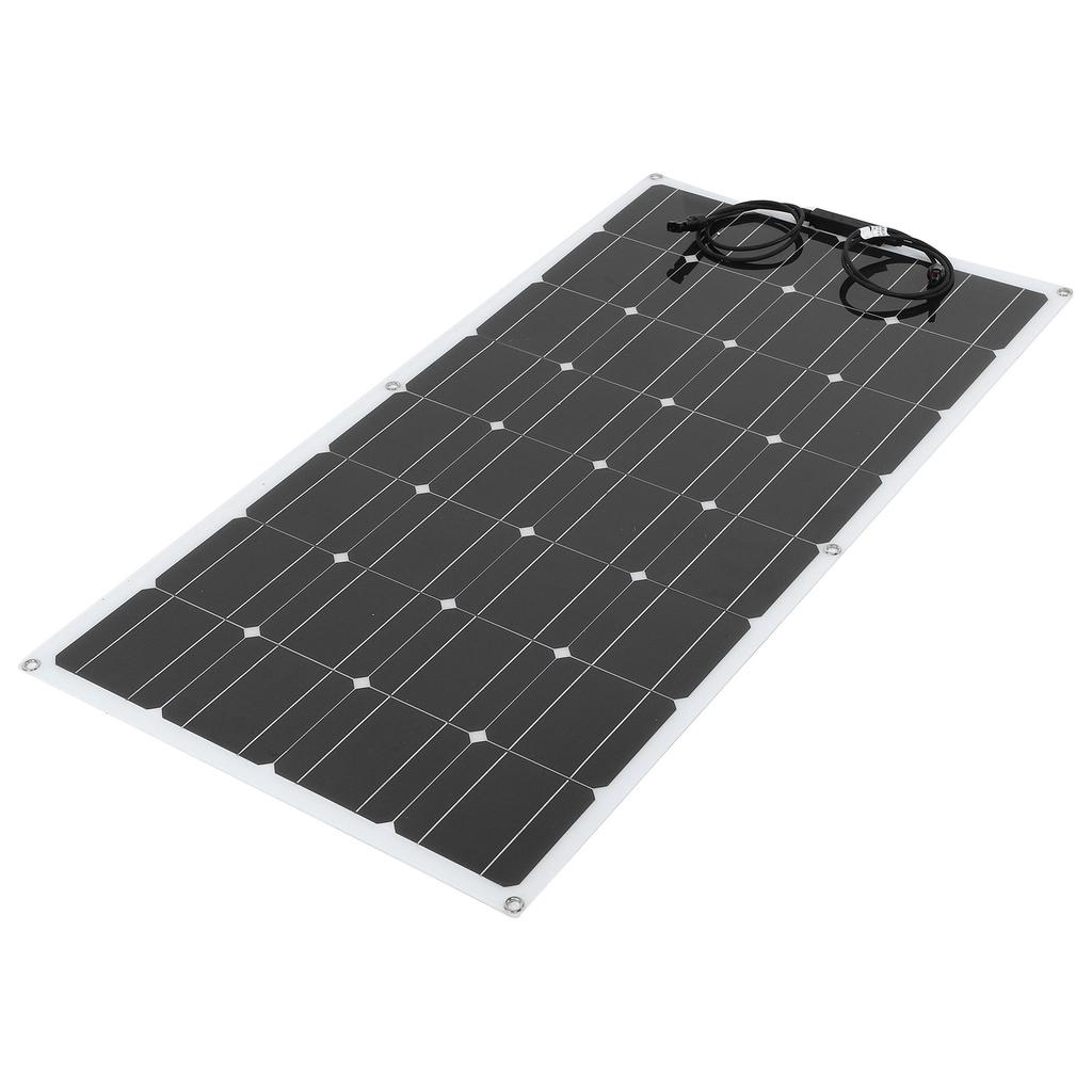 100W Semi Flexible Solar Panel Portable Monocrystalline Charging Board for Outdoor RV Boat