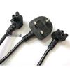 PSB Singapore MS589 Malaysia SS145 BS1363 UK Standard 3-Pin Clover & Figure-8 Tail Power Cord