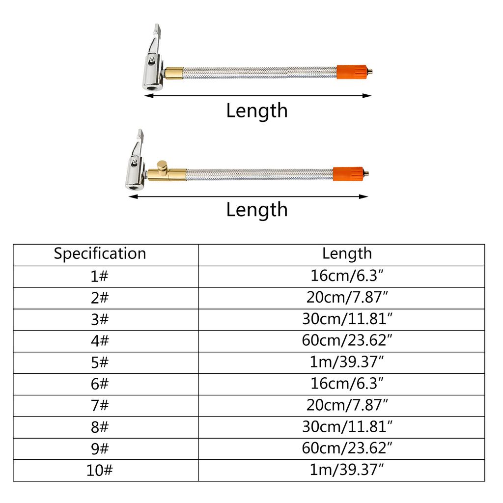 M6 Резьбовой удлинитель шланга для накачивания шин для велосипеда, автомобильной шины, адаптер для надувного воздушного насоса для мотоцикла
