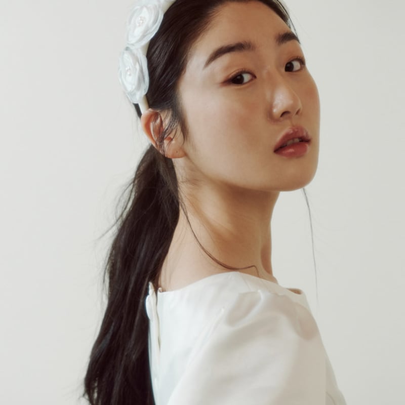 ГАНИСОНГ Свадебная Шарон Повязка Тиара_слоновая кость