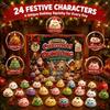 24Pcs Countdown Calendar Christmas Fidget Toy Set Dumpling Slow Rising Squeeze Toy  Christmas Gift