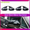 Side Wing Rear View Mirror Housing Ox Horn Cover-Side Rearview Mirrors Cover For Kia Optima K5 2011-2015 2016-2020 Glossy Black