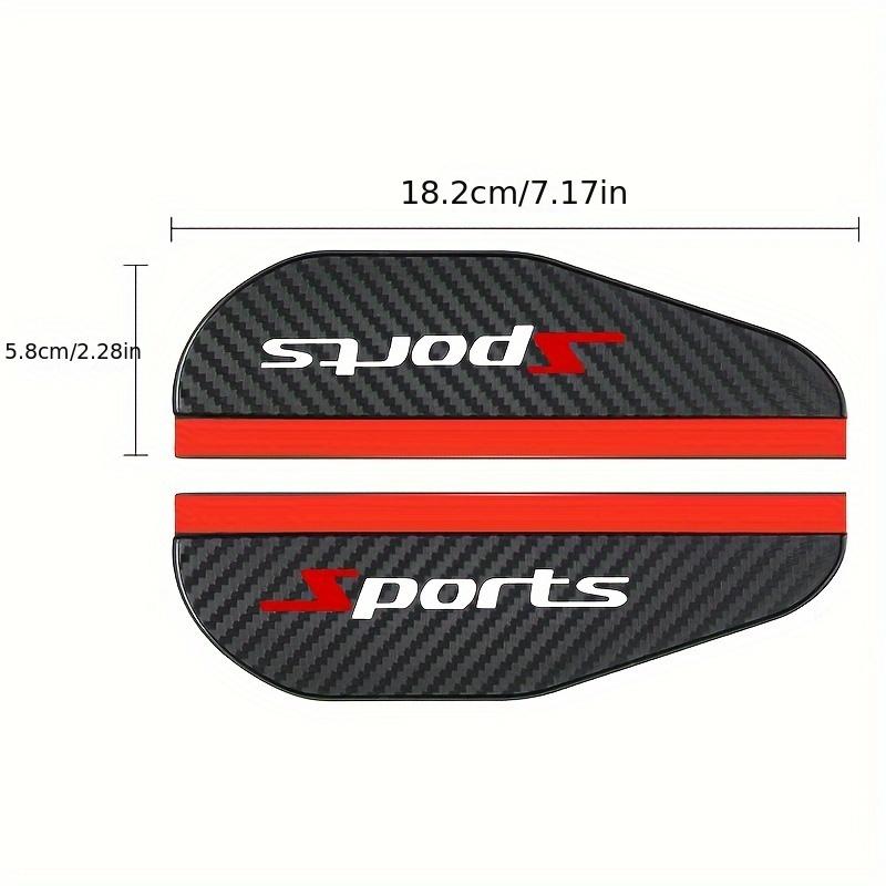 1 пара дождевиков для зеркал заднего вида из углеродного волокна, всепогодные солнцезащитные козырьки для улучшения видимости, аксессуар для зеркал транспортных средств