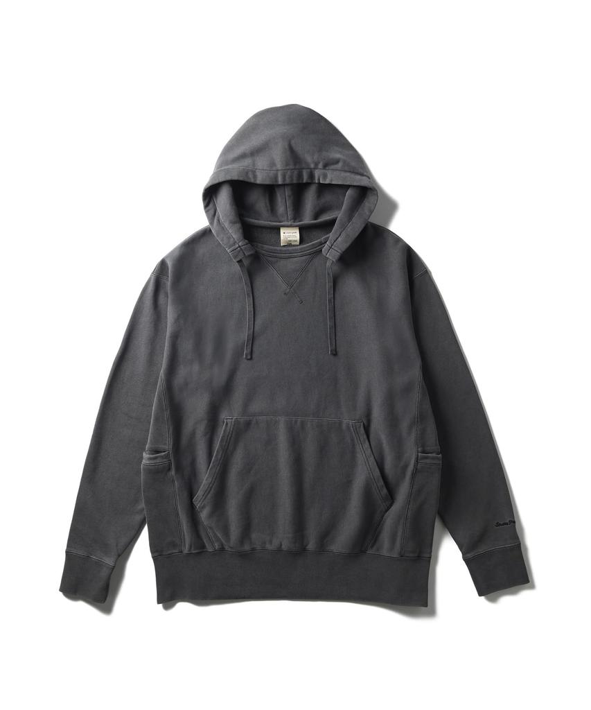 Snow Peak Garment Dyed Hoodie XL SW-25AU013, Men's/Women's, Charcoal,