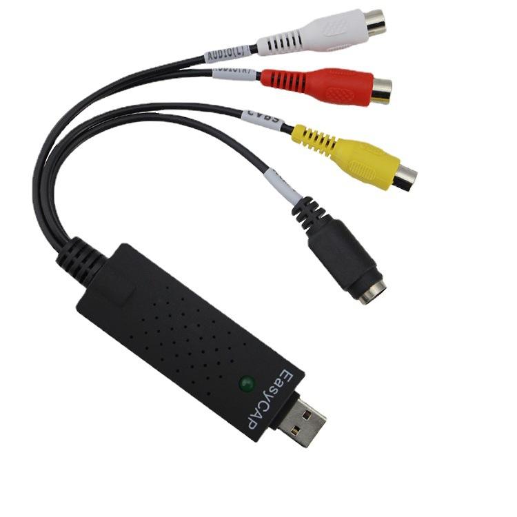 Новый кабель-адаптер USB 2,0 в RCA, адаптер для карты захвата аудио и видео, кабели для ПК для ТВ, DVD, VHS, устройство захвата