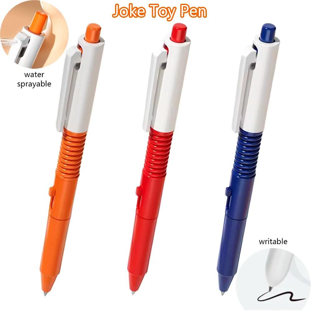 1-5 Packs Of 2-In-1 Prank Ballpoint Pens, Water Spray Pen, Ballpoint Pen With Water Spray Function, Stress Relief Fun Toys