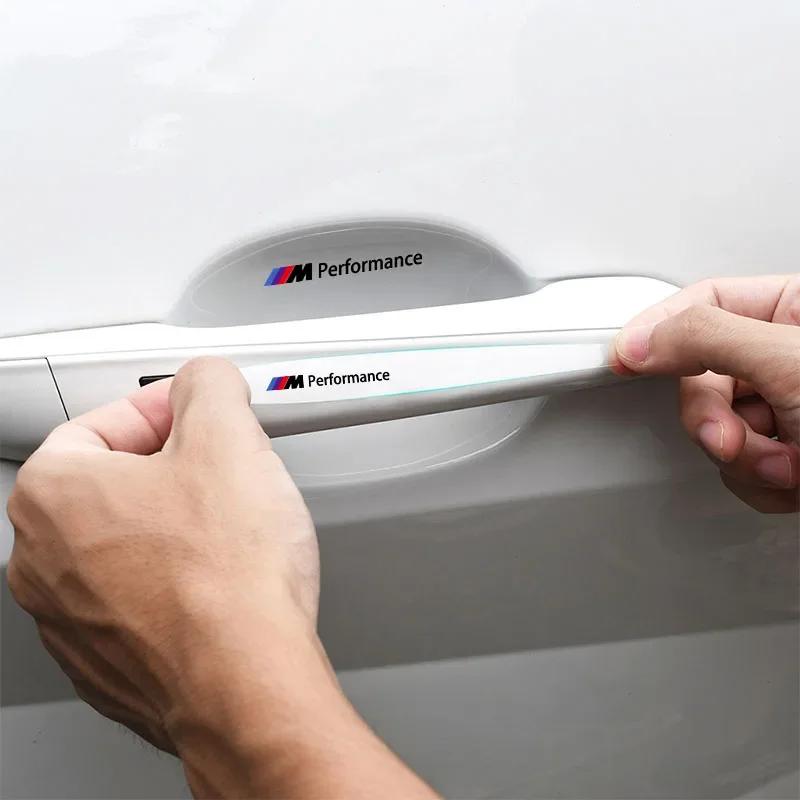 For BMW 8pcs Car Door Bowl Anti-scratch Sticker Clear Door Bowl Handle Protection Sticker For BMW M Performance 1 3 5 7 Series M